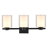 Oslo 3 - Light Dimmable LED Matte Black Vanity Light