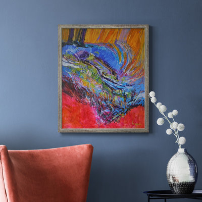 Toile encadrée de qualité supérieure Vibrant Flow II - prête à être accrochée