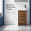 Meuble-lavabo autoportant étroit 18 po (assemblé)