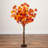 4Ft. Pre-Lit Deluxe Autumn Maple Artificial Fall Tree With 68 Warm White LED Lights