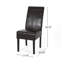 Chaises d'appoint rembourrées en similicuir Danielle-69607034