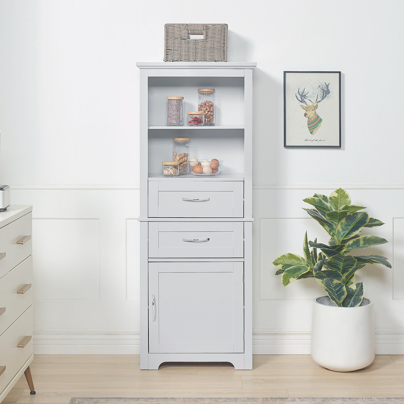 Red Barrel Studio® Glender Bathroom Storage Linen Freestanding