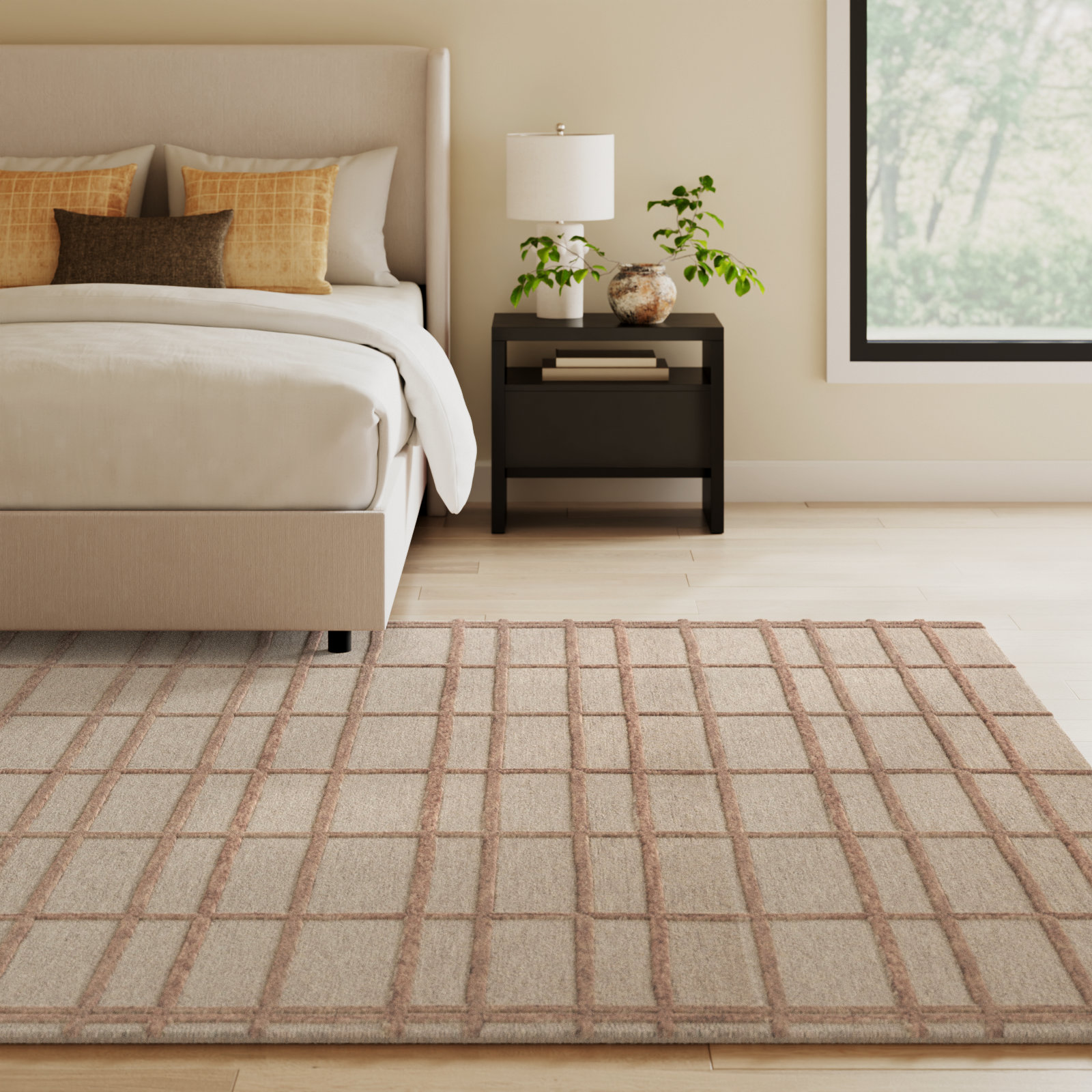 Chris Loves Julia x Loloi Bradley Rose Blush Rug, Rectangle 5' x 7'6"