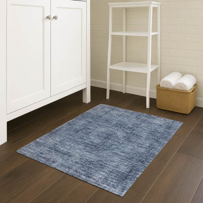 Machine Washable Indoor/Outdoor Chantille ACN2726 Global Rug, Denim, 2'6" x 3'10"