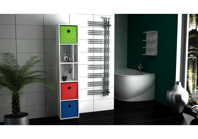 Weiss Solid Wood Freestanding Bathroom Shelves