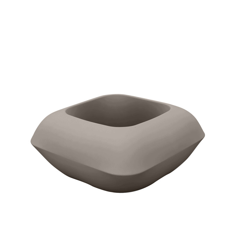 Pillow Resin Pot Planter, Taupe