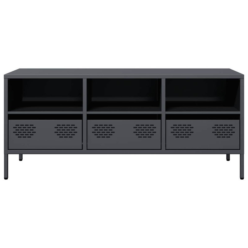 Meuble télé vidaXL, Vert olive, 101.5cm