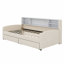 Lit plateforme tapissier avec rangement et tiroirs-604468293