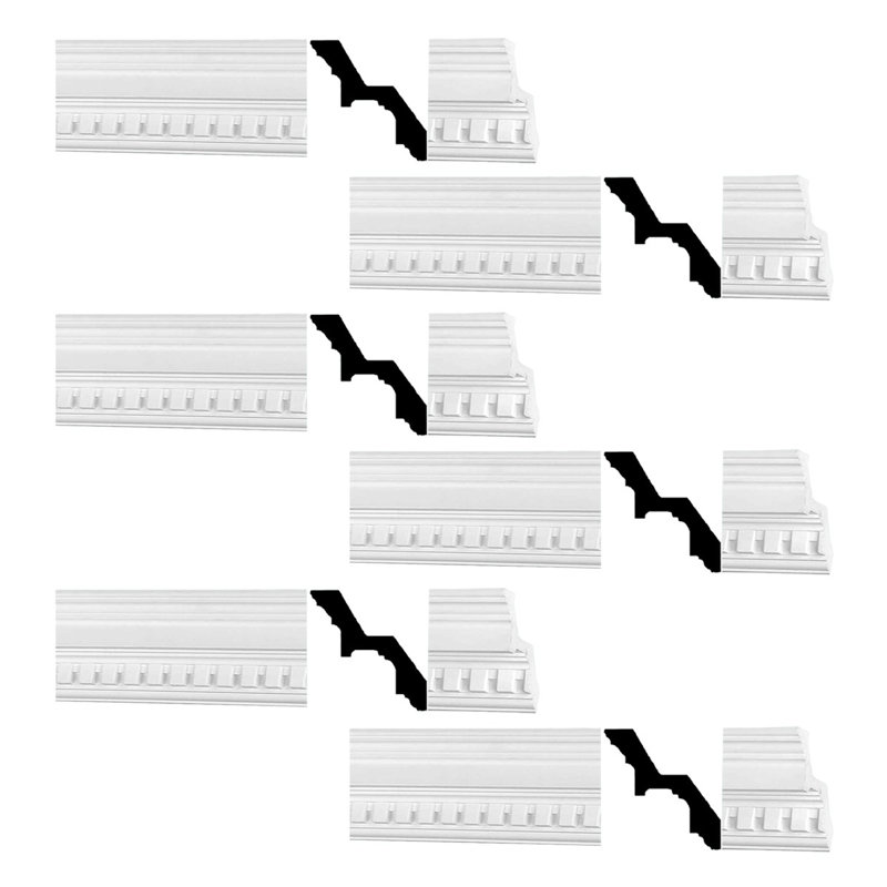 Moulure couronnée H 5 po x l 1/2 po x P 5 po