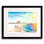 Lonely Beach Time In Fort Myers Florida Print by Martina Bleichner-71199649-132466676