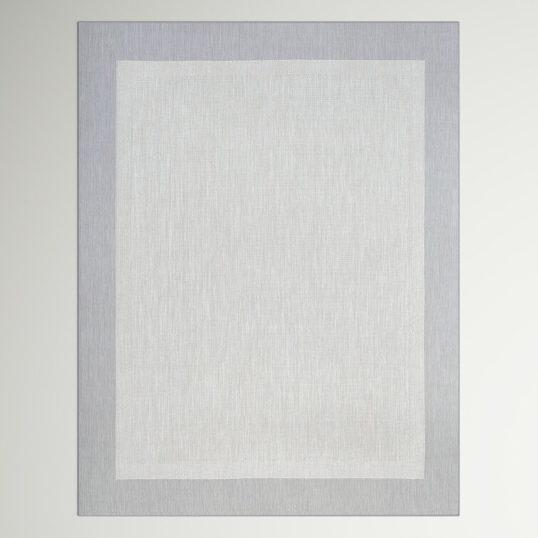 Deerwood Flatweave Gray Indoor / Outdoor Area Rug