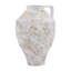 Halina 18" Tall Terracotta Vase, Distressed White