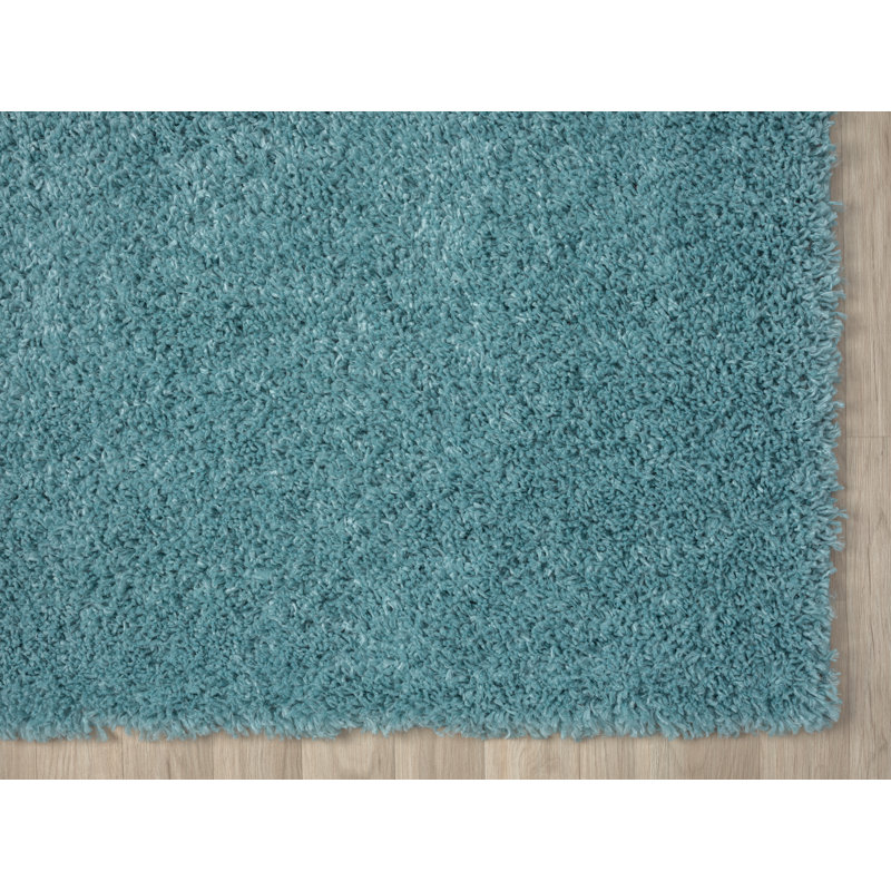 Shaggy Lush light blue Rug, Rectangle 200 x 290cm