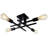 Doraelia 4-Light 18.11'' Dimmable Sputnik Modern Linear Chandelier Semi Flush Mount Ceiling Fixture-1597048414