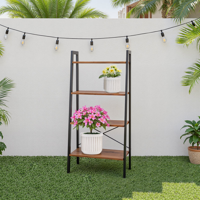 Ensemble de 4 pots de fleurs de 14 po en céramique pour l'intérieur et le jardin
