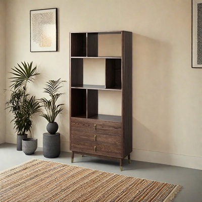 All Solid Wood Simple Style Bookcase