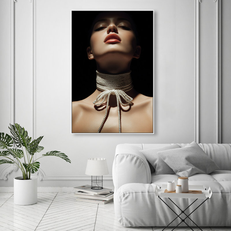Pearl Constellation Print by Oliver Gal, 16"H x 11"W, White Floater Frame