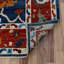 Tapis en laine bleu marine 8 pi 1 po x 10 pi 1 po one-of-kind-noué la à la main new age oushak Kirrily