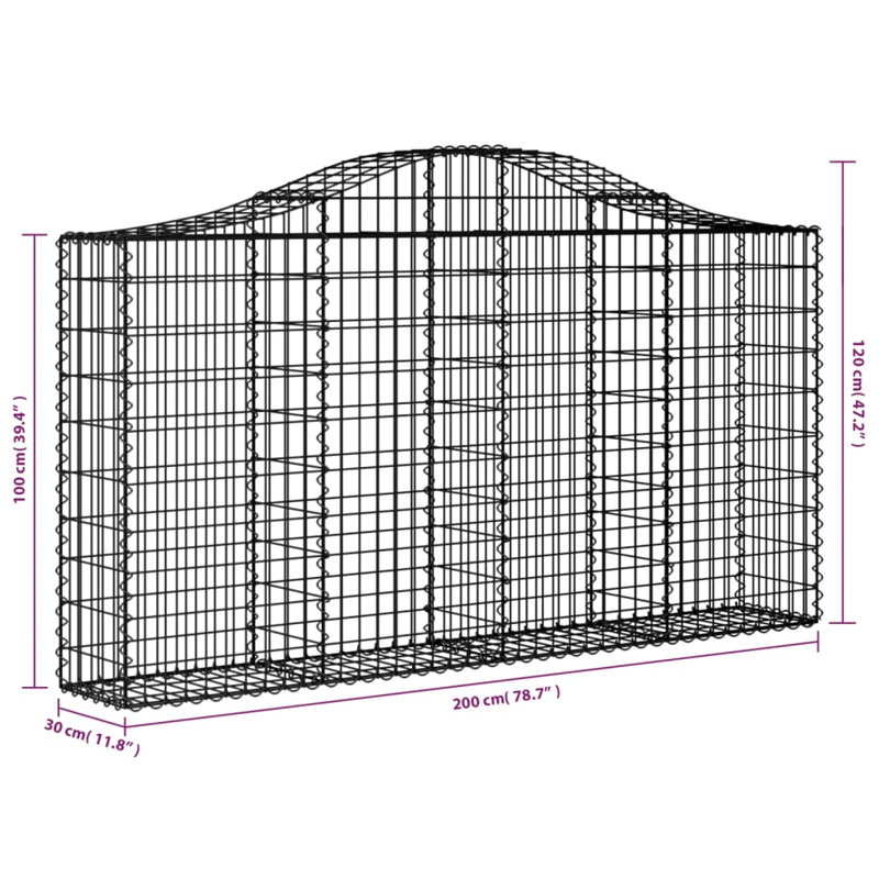 Ashvir Fence Panels Fencing, 120 cm H x 200 cm W x 30cm D