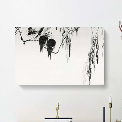 Magpies by Watanabe Seitei - Wrapped Canvas
