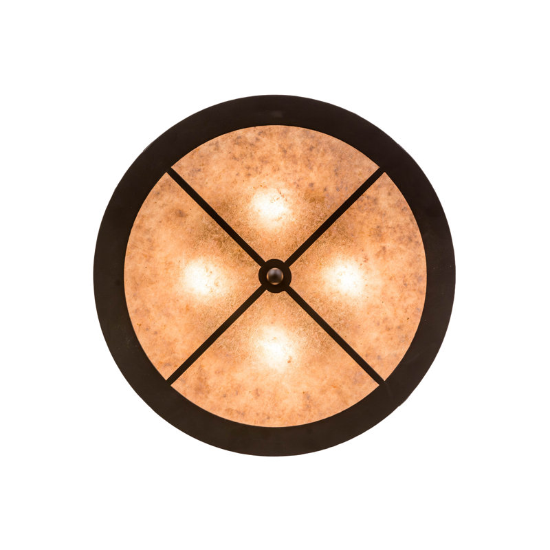 Rustic Lodge 4 - Light Flush Mount, Oil Rubbed Bronze, Oil Rubbed Bronze