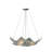 26" Wide Crinkle Clear Texture Inverted Pendant