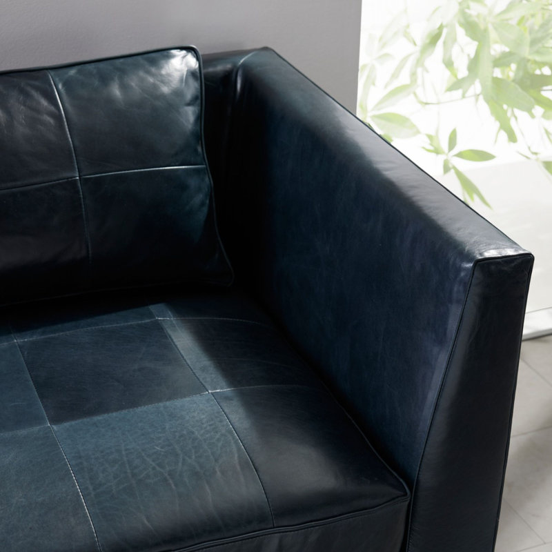 Edmond Chaise Ink Leather