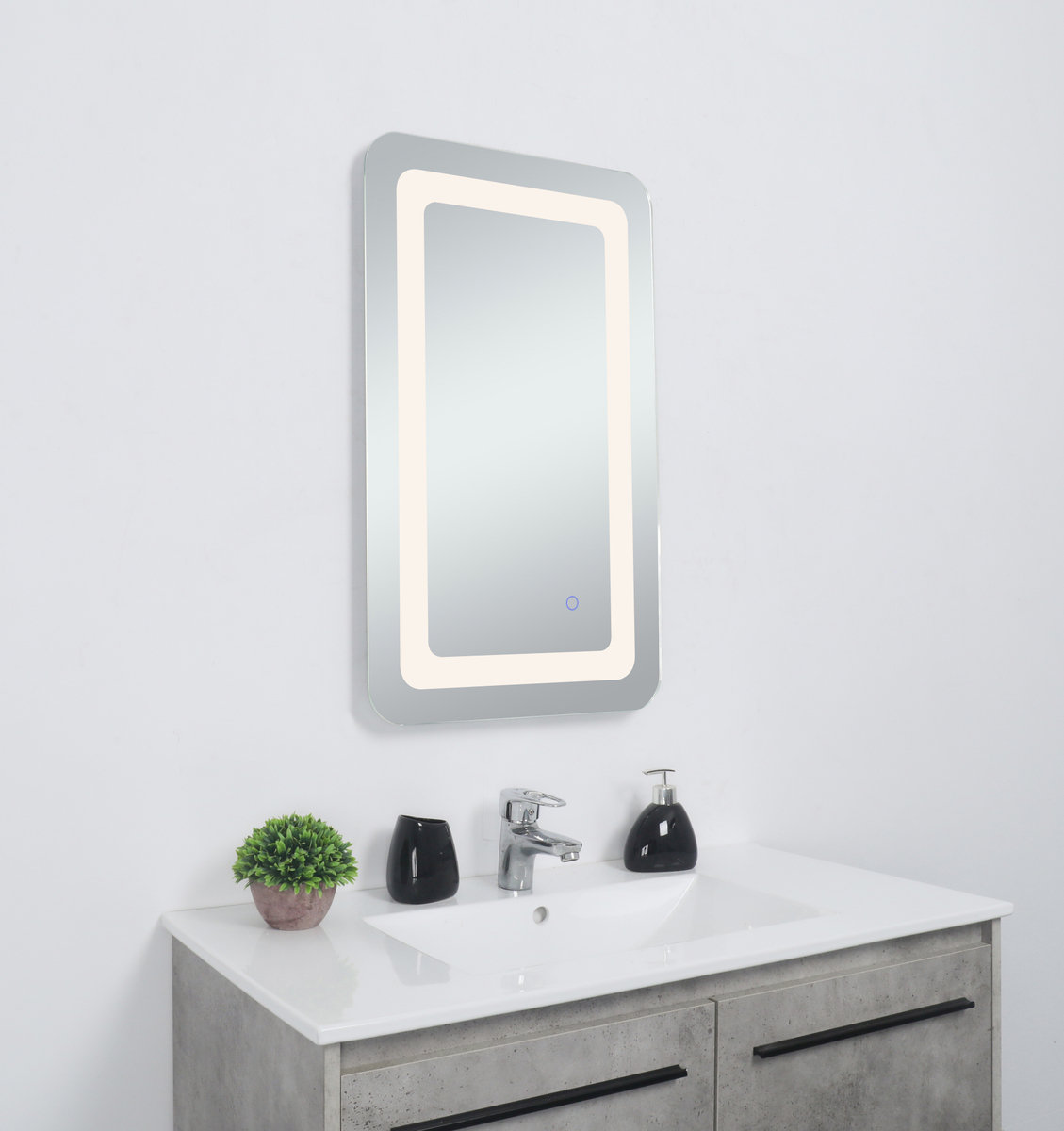 Juliane Mirror, 30" x 27", Rectangle