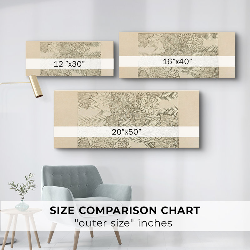 Série abstraite-CM XXXII - Toile tendue avec châssis - Prêt à accrocher, H 16 po x l 40 po