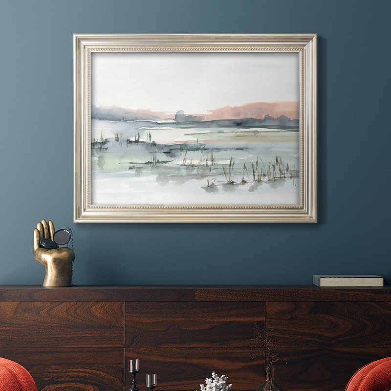 " Marsh Cattails ", 25" W x 21" H