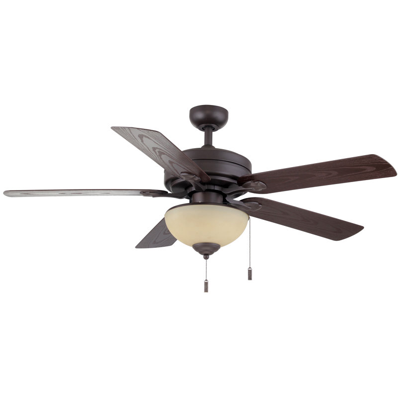 Dashwood 52'' Ceiling Fan with LED Lights, Textured Brown