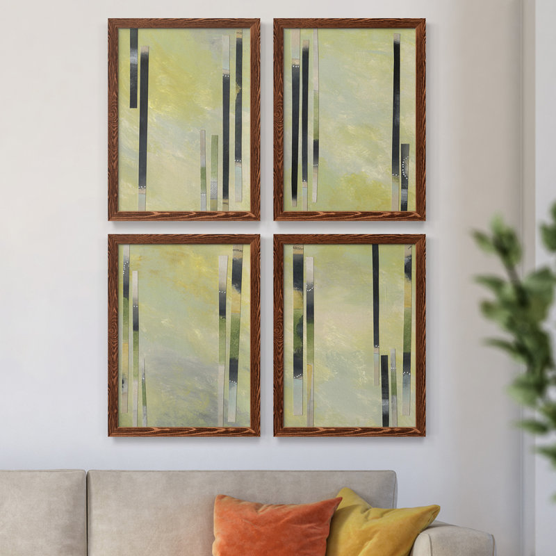 «Neutral Assemblage I», toile encadrée de qualité supérieure - prête à être accrochée, Érable, H 43,5 po x l 31,5 po x P 1 po