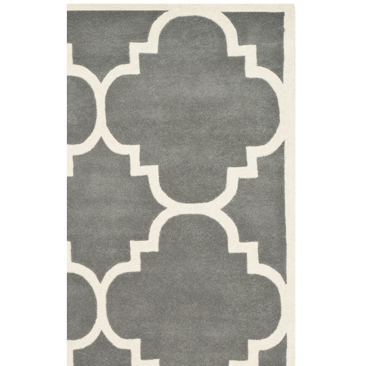 Tapis en laine touffeté à la main Carolene