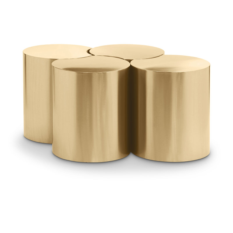 Ensemble de 4 tables de groupage Hylie, Or