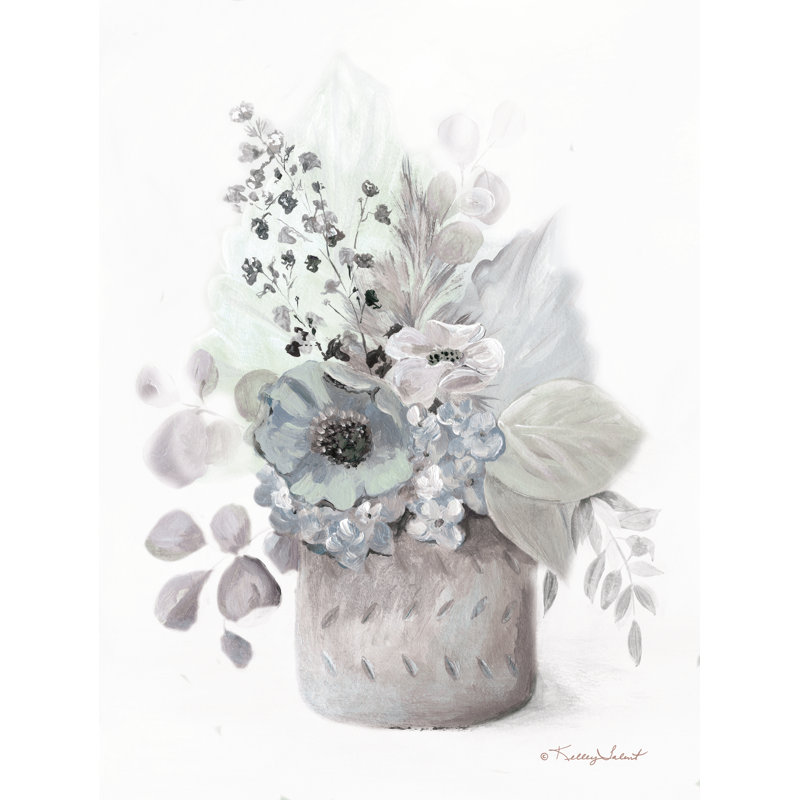 Boho Bouquet 1 sur toile, H 30 po x l 20 po