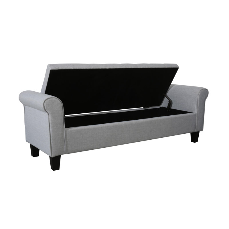 Banc de rangement Timmia, Gris