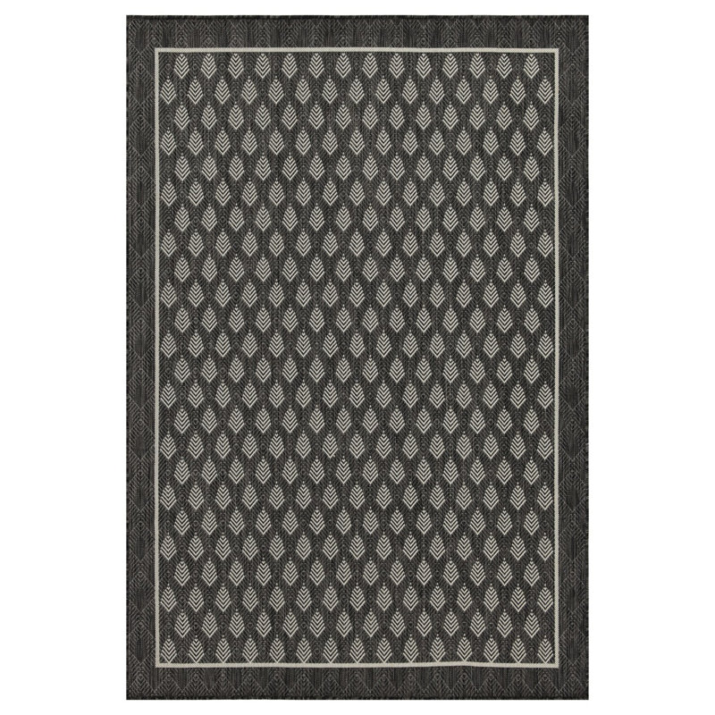 Tapis intérieur / extérieur anthracite Sunshine, Rectangle 7 pi 10 po x 10 pi 3 po