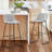 Labria Upholstered Counter Stool with Metal Frame-1358592807