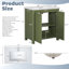 Meuble-lavabo en bois 30 po avec lavabo en céramique-496760568