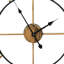 Simple Skeleton Metal Numerals Wall Clock with Hands-1366094234
