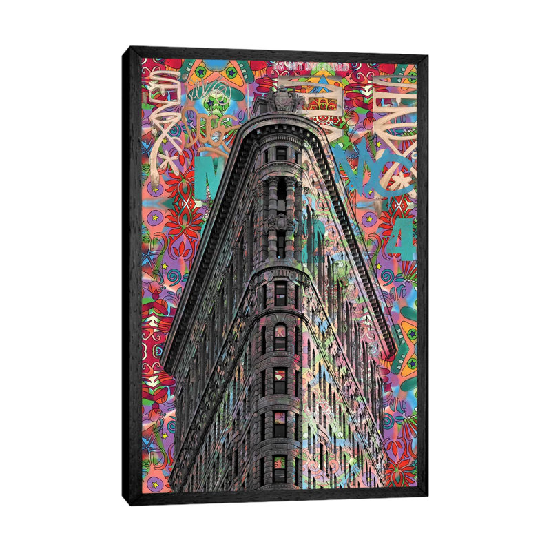 Flatiron by Dean Russo - Print on Canvas, 66.04 cm H x 45.72 cm W, Black Framed