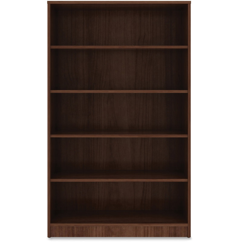Orlanda Bookcase, Walnut, (5 Shelves) 60" H x 36" W x 12" D