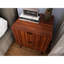 Table de chevet à 2 tiroirs avec rangement spacieux, ton de bois brun, bois d'ingénierie, table de chevet moderne de couleur chambre à coucher, option de rangement