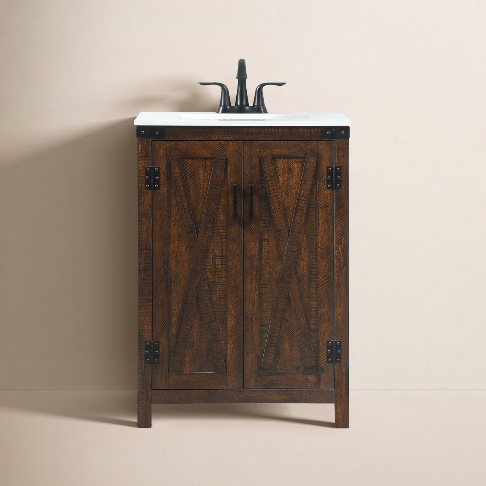 Slayton 24'' Single Bathroom Vanity, Expresso