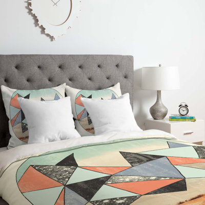 Wesley Bird Polyester Geometric Shapes Duvet Cover