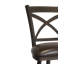 Diego Swivel Upholstered Counter Stool with Metal Frame-507225955-431142260