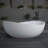 63" Freestanding Solid Surface Soaking Bathtub For Bathroom-111469703