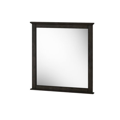 40.4"W Transitional Mirror, Walnut