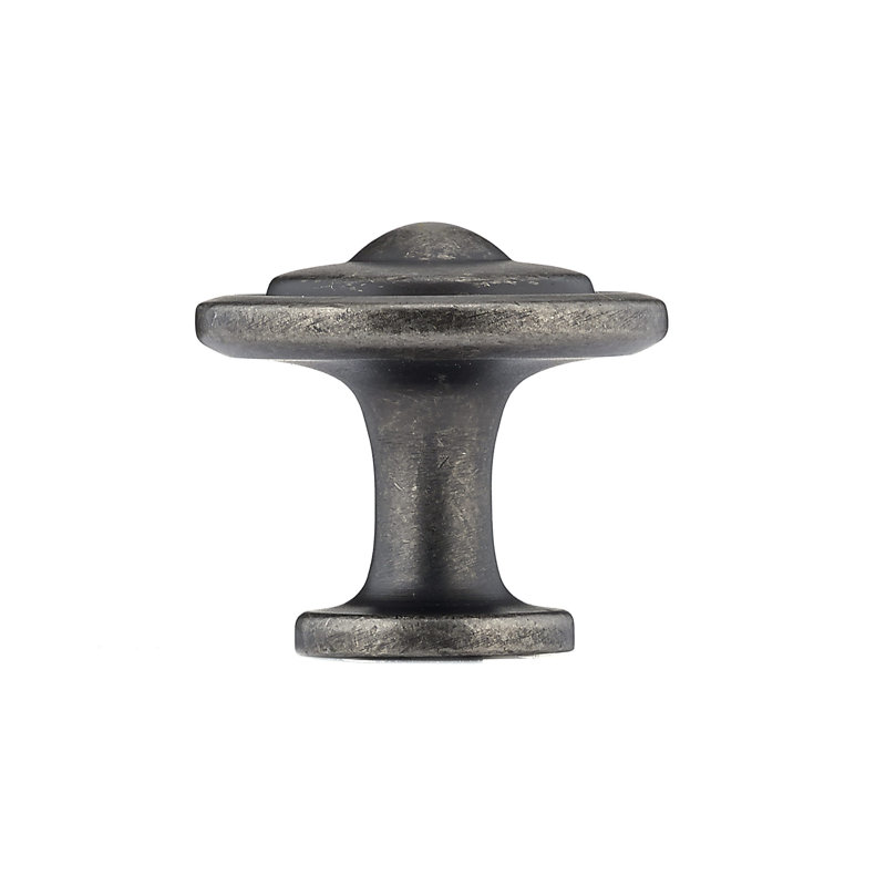 Expression 1 1/4" Diameter Round Knob, Pewter