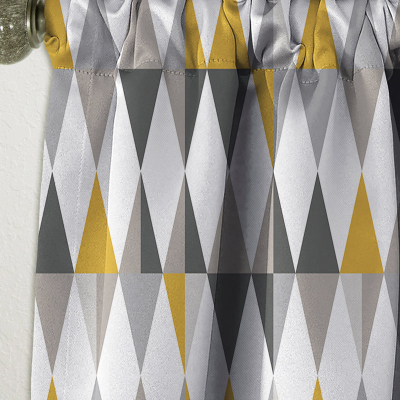 Rideau en lin / polyester, L 52 po x L 120 po